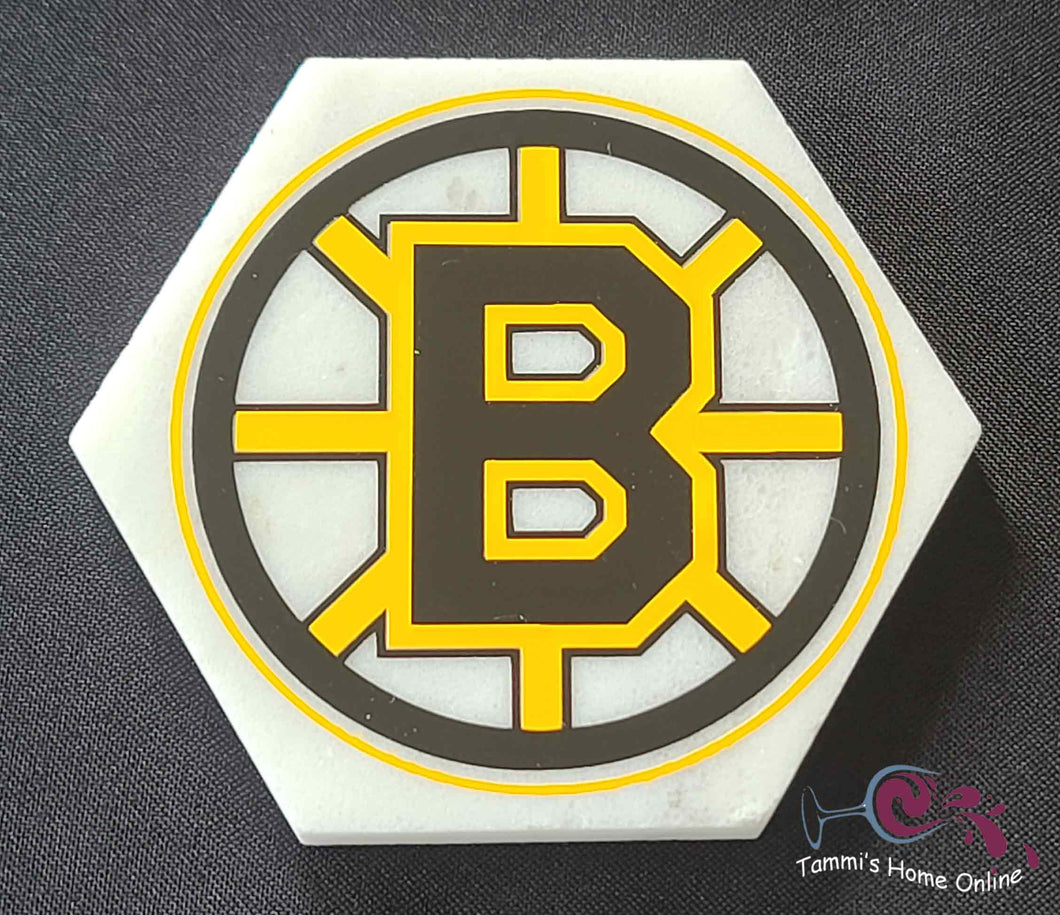 Boston Bruins - Hockey Team - Marble Coaster