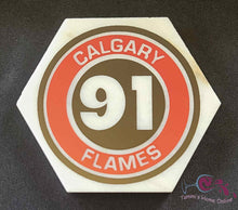 Load image into Gallery viewer, Calgary Flames Hockey #91 - Nazem Kadri - Marble Coaster

