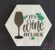 Load image into Gallery viewer, It&#39;s Wine O&#39;Clock - Marble Coaster
