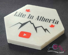 Load image into Gallery viewer, Life In Alberta YouTube Channel - Marble Coaster
