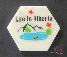 Load image into Gallery viewer, Life In Alberta Scenery - Marble Coaster
