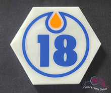 Load image into Gallery viewer, Edmonton Oilers Hockey #18 - Zach Hyman - Marble Coaster
