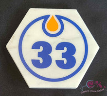 Load image into Gallery viewer, Edmonton Oilers Hockey #33 - Cam Talbot - Marble Coaster
