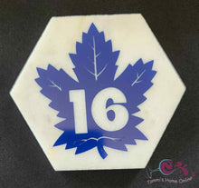 Load image into Gallery viewer, Toronto Maple Leafs Hockey #16 - Mitchell Marner - Marble Coaster
