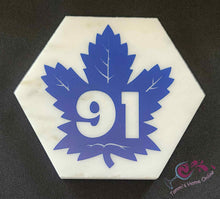 Load image into Gallery viewer, Toronto Maple Leafs Hockey #91 - John Tavares - Marble Coaster
