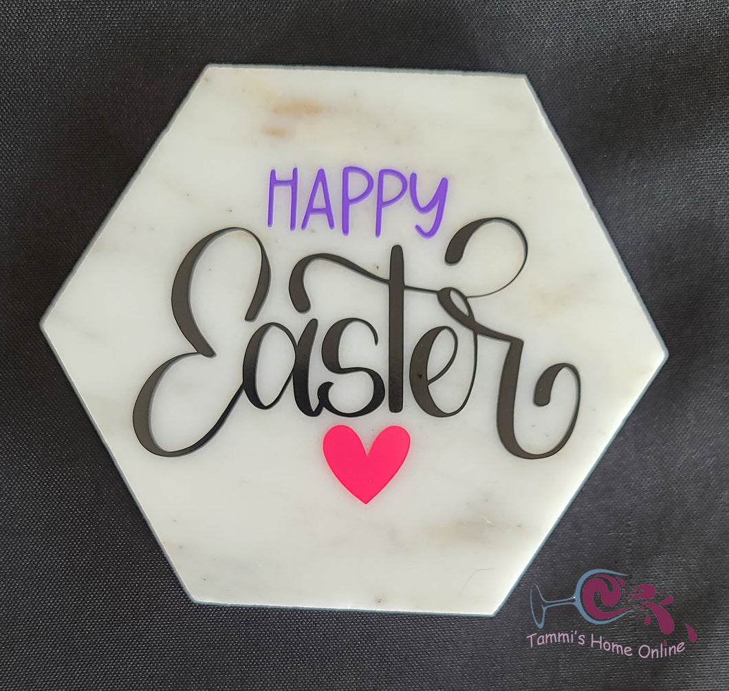 Happy Easter - Marble Coaster