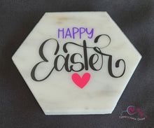 Load image into Gallery viewer, Happy Easter - Marble Coaster
