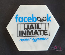 Load image into Gallery viewer, Facebook Jail Inmate - Marble Coaster
