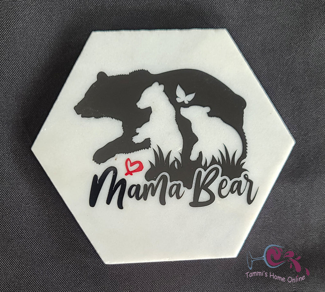 Mama Bear - Marble Coaster
