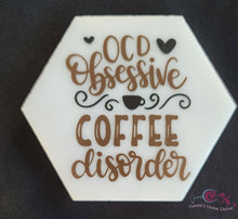 Load image into Gallery viewer, OCD - Obsessive Coffee Disorder - Marble Coaster
