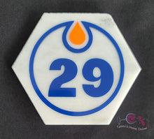 Load image into Gallery viewer, Edmonton Oilers Hockey #29 - Leon Draisaitl - Marble Coaster
