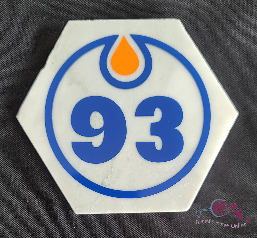 Edmonton Oilers Hockey #93 - Ryan Nugent-Hopkins - Marble Coaster