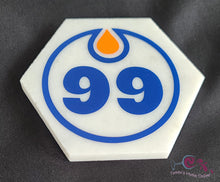 Load image into Gallery viewer, Edmonton Oilers Hockey #99 - Wayne Gretzky - Marble Coaster
