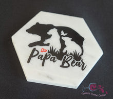 Load image into Gallery viewer, Papa Bear - Marble Coaster

